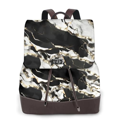 Sac à dos pour femme EdWal design marbre pour ordinateur et travail