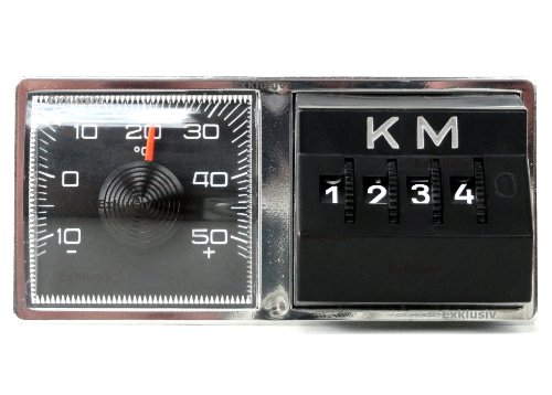 Preisvergleich Produktbild KFZ Thermometer Kilometerzähler KM Kombination
