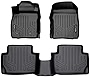 SMARTLINER Custom Fit Floor Mats 2 Row Liner Set Black Compatible with 2018-2021 Compatible with Ford EcoSport (US Model Only)