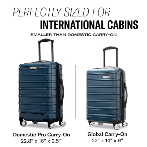 Image of Samsonite Omni, Purple, Carry-on Spinner, Omni 2 Hardside Expandable Luggage With Spinners