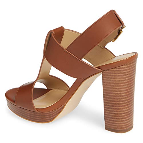 YDN Women T-Strap Stacked Chunky High Heel Ankle Strap Platform Sandals Open Toe Slingback Buckled Dress Summer Office Party Shoes3