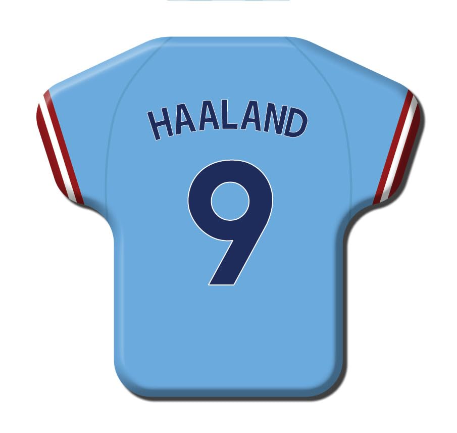 EnjoymagnetsMagnet in the shape of a shirt, similar to the Manchester 9 Erling Haaland football shirt from the 2022 season