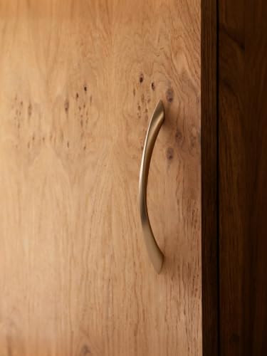 Image of 5 Pack Champagne Bronze Cabinet Pulls 6.3 Inch Arch Twisted Brass Handles Drawer Kitchen Cupboard Bathroom Dresser Cabinet Hardware Zinc Alloy