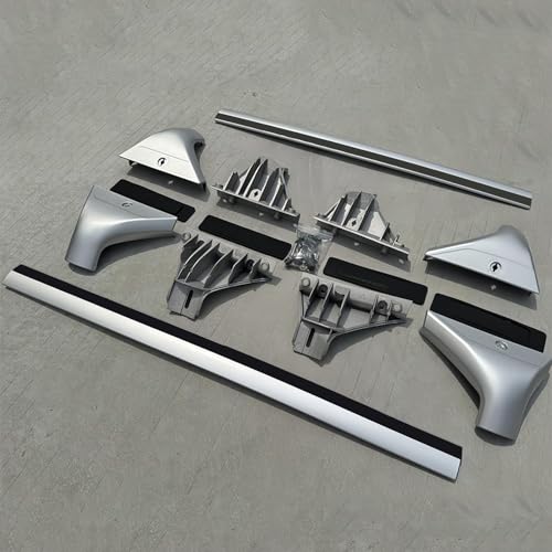 Barres De Toit pour Nissan X-Trail T33 2020 2021 2022 2023 2024, Voiture Porte Bagages Aluminium Galerie Toit, Paire dédiées antivol Barres Noires Noir Argent,Silver