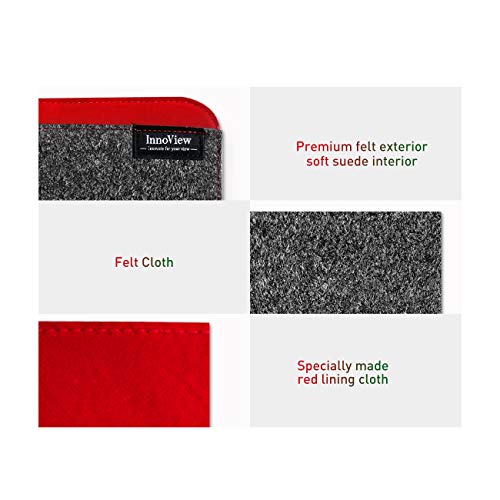 Innoview Felt Sleeve Storage Bag Laptop Sleeve Case Storage Bag, Felt Portable Notebook Tablet Pc Case Protective Bag, Slim Envelope For Laptop Portable Monitor Case Dark Grey #TOP1