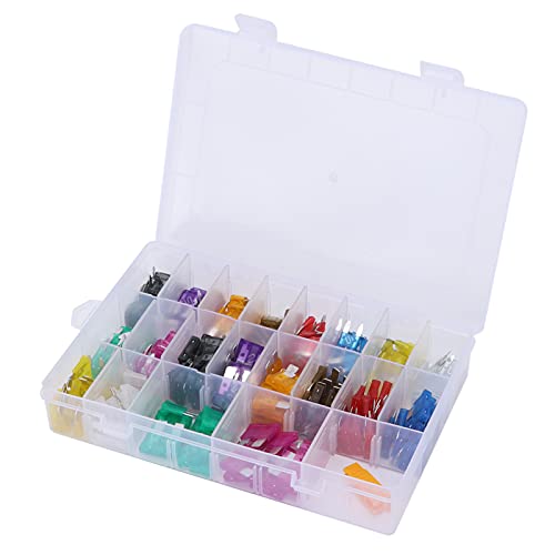 220pcs Assortimento fusibile a lama piccole dimensioni media 2/3/5 // 7,5/10/15/20/25/30/35AMP per i camion di auto ATVS