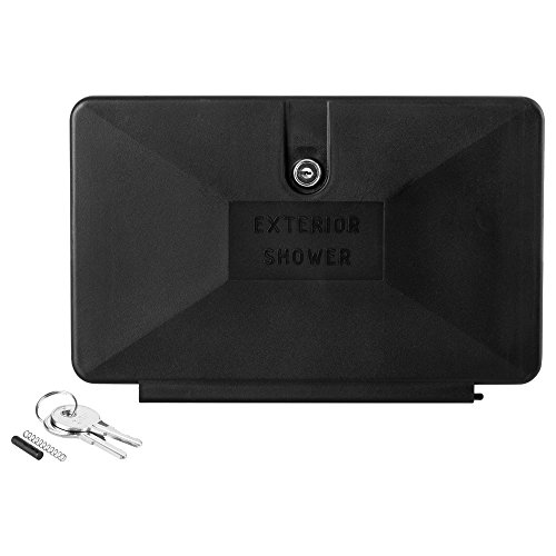 Dura Faucet DF-SA170D-BK RV Locking Replacement Door for an Exterior Shower Box Kit (Black)