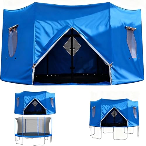 Trampoline Tent - 8ft 10ft Round Trampoline Sunshade Waterproof UV Protection Trampolines Cover Foldable Trampolines Top Round Shade Cover For Ourdoor Parties Community Activities (8FT(2.44m))