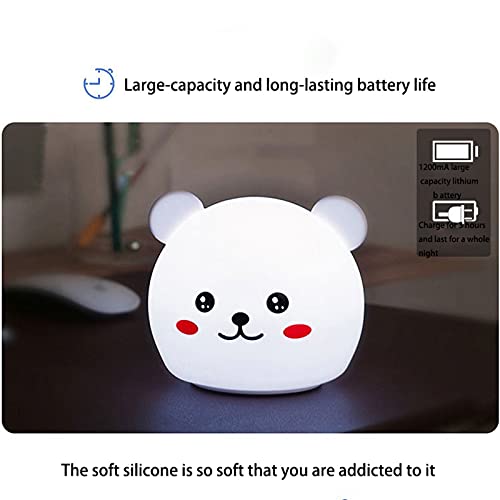 Veilleuse en silicone multicolore pat light avec capteur tactile souple - 7