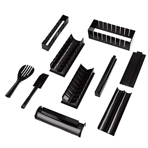Sushi Maker Kit, 10 Pezzi Kit Sushi Completo Plastica Sushi Making...