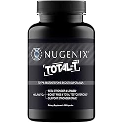 Nugenix Total-T, Free and Total Testosterone Booster Supplement for Men, 90 Count