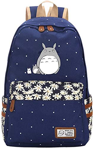 My Neighbor Totoro Anime Cosplay Mochila Bandolera escolar  Azul 3