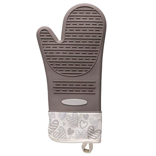 Set Di 2 Guanti Da Forno Per Bambini In Silicone E Poliestere: Antiscottatura, Con Passante, Rosa