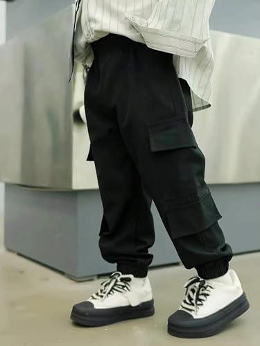 Image of TAGAS Boys Boys Side Pocket Cargo Pant || Cargo Pants|| Regular Slim Cargo for Kids ||Relaxed Trouser ||Pant for Boys ||Boy Loose Comfortable Cargo ||Boys Joggers||