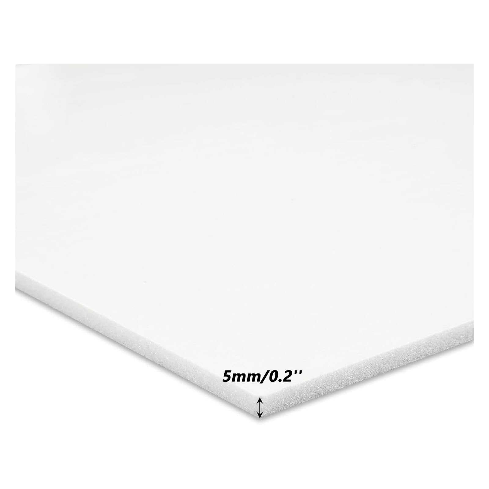 Plaque Polystyrène Blanc A3 5mm, 16pcs Carton Mousse Polystyrène Extrudé 5mm pour Publicité, Présentation, Projets Artistiques et Emballage, Carton Plume 5mm