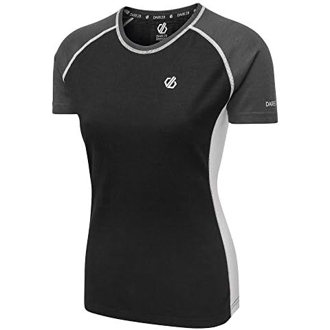 Dare2B Fixate-Camiseta De Deporte De Manga Corta Y Mezcla De Lana Merina T-Shirts/Polos/Vests Cover