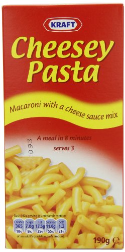 Kraft Cheesey Pasta 190 g (Pack of 12)
