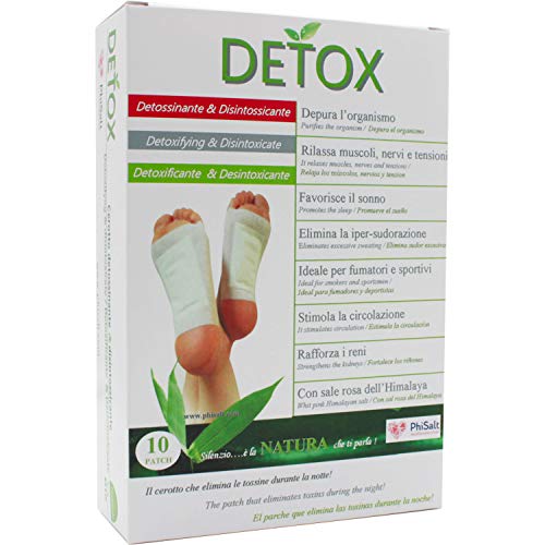 Cerotti detossinanti piedi “Detox” | Gli Originali con Sale Dell'Himalaya e Quinta Essenza di Bambù |