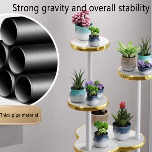 Support d'angle en bois pour plantes hautes étagère multi-niveaux support jardinière - 5