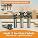 SpeTool Carbide Router Bit 1/2 Shank Compatible with Festool Domino Joiner, 6mm Domino Tenon Cutters for Woodworking