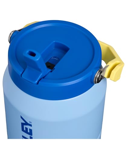 Image of STANLEY IceFlow 2.0 Flip Straw Jug with Handle 64 oz | Twist On Lid and Flip Up Straw | Leakproof for Travel and Sports | Insulated Stainless Steel | BPA-Free | Cornflower Admiral Blue