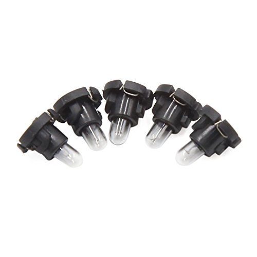 uxcell 5 unidades mini lámpara LED T4 ámbar para auto miniatura 1