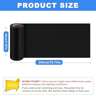 Pelle Adesiva per Riparazioni, 20 X 200 cm Ecopelle Adesiva, Kit Riparazione Pelle, Similpelle adesiva, Finta Pelle Adesiva per Divani Auto, Nero