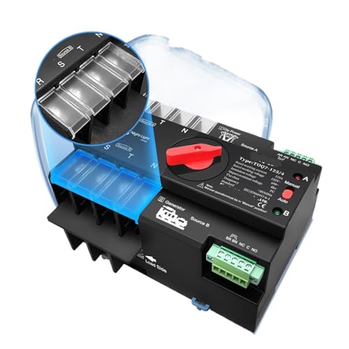 Commutateur de transfert automatique triphasé 4P 100A inverseur source - 5