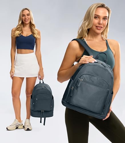 Image of Uselike Gym Backpack for Women Men, Lightweight Gym Bag with Shoe Compartment, Waterproof Workout Backpack with Wet Pocket