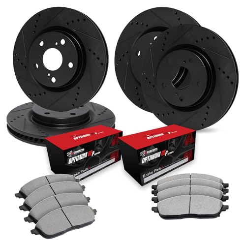 Image of R1 Concepts Front and Rear Brake Kit Fits 2017 Mercedes-Benz GLS350d