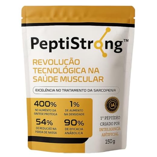Peptistrong 2,4g Com Peptan - 30 Doses - Proteína Muscular - 150g - SABOR LIMÃO