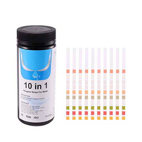 POPETPOP PH Tiras de teste de aquário 100 peças Tiras de teste de aquário Tanque de peixe fita de te
