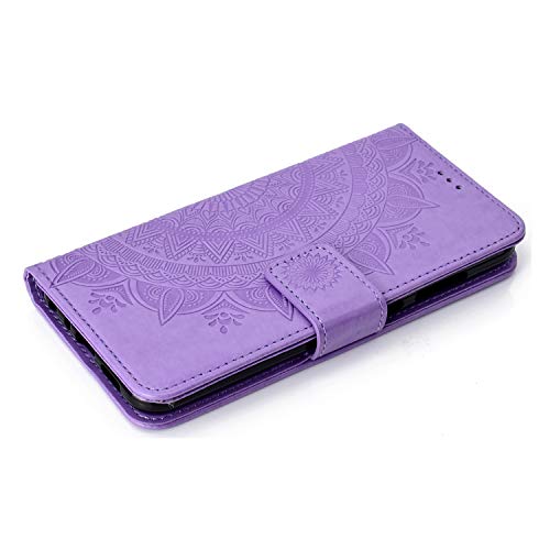 Wuhaizher for Honor X7B/Honor 90 Smart Phone Case PU Leather Flip Wallet Cases Mandala with Magnetic Closure Stand Card Holder Shockproof Case Cover for Girls Women Men, Purple Wuhaizher for Honor X7B/Honor 90 Smart Phone Case PU Leather Flip Wallet Cases Mandala with Magnetic Closure Stand Card Holder Shockproof Case Cover for Girls Women Men, Purple