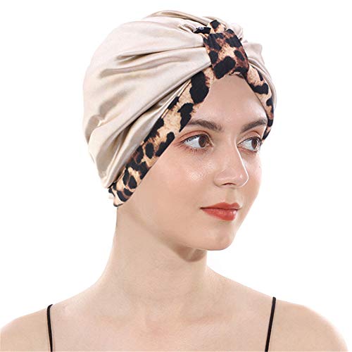 DuoZan cotone turbanti fodera in raso doppio