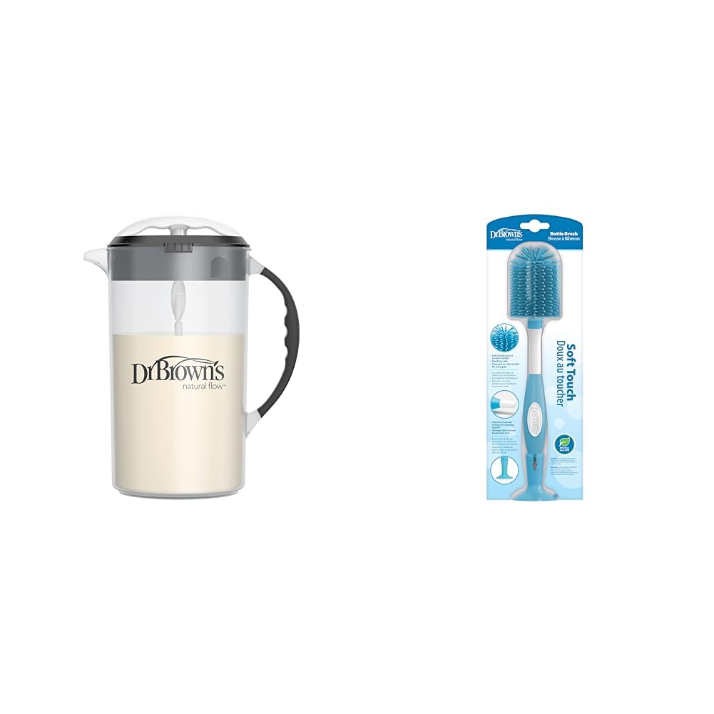Dr. Brown's 36oz Baby Formula Mixing Pitcher, Bottle Brush & Accessories Bundle