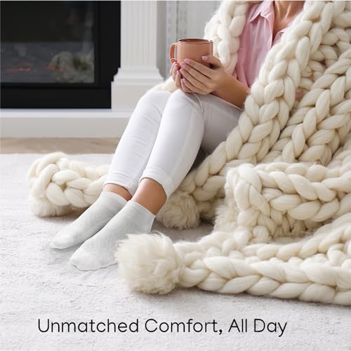 Duna Womens Socks, Ultra Thin Breathable Cotton Ankle Socks for Women, Athletic Running Low Cut No Show3