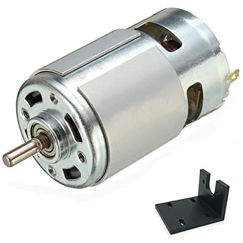 DC 775 Motor 12V-36V 24V 3500-9000RPM 775 Motor Ball Bearing Large Torque High Power Low Noise DC Motor for Electrical Tools Cover