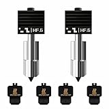 Bamboo Lab 2-Pack Enhanced-Flow Hardened Steel Nozzle Set for Bambu Lab H2S / H2D / H2D Laser – High-Speed Extrusion, Rapid-Melt Zone Upgrade (0.6mm)