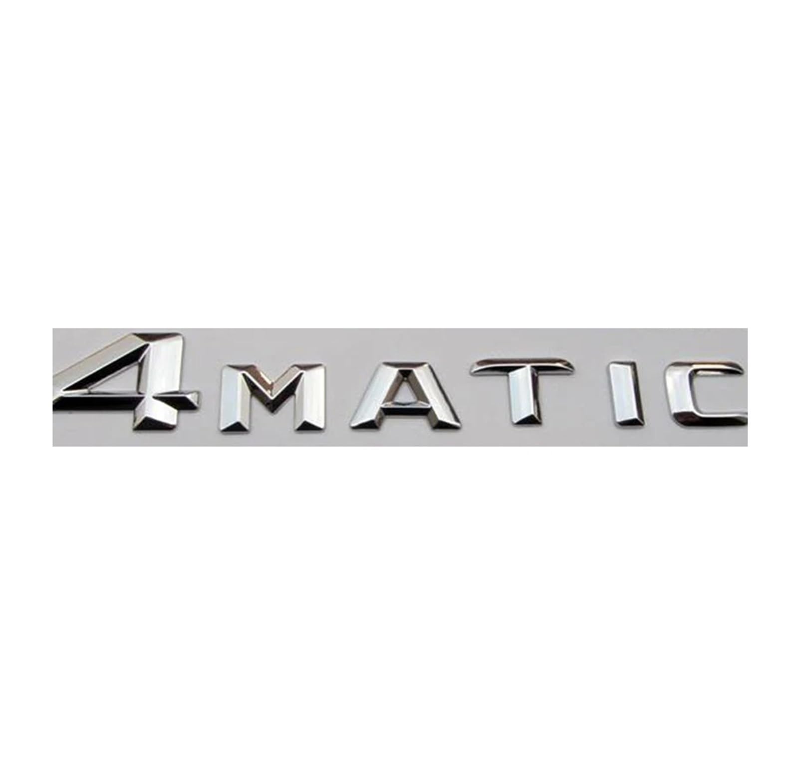 3d Chrome Car Letters For C63 C180 C200 C220 C260 C300 W205 W204 W203 Trunk Emblem Logo Stickers Accessories(4MATIC)