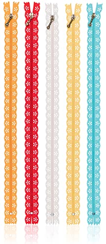 Kimberbell Spitzen-Reißverschlüsse, 5er Pack: 35.6 cm Reißverschluss Cover