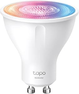Tapo TP-Link smarte WLAN Glühbirne GU10 L630, Energie sparen, 3.7W Entspricht 50W, Mehrfarbrige dimmbare alexa lampe, smart home zubehör, 16 Mio Farben