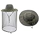 ZffXH 1/2 Pcs Moskitonetz Hüte mit Netz, Gesichtsnetz, Sarifi, Wandern, Sonnenschutzkappe, Imker