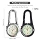 Vegena Taschenuhr Mit Karabiner,2 Stücke Krankenschwester Uhr,Karabiner Uhr,Taschenuhr Schlüsselbund,Schwesternuhr Für Herren,Damen,Doktorkrankenschwester(Schwarz,Silber)