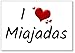 Mundus Souvenirs - Amo Miajadas, Imán para Nevera (diseño 2)