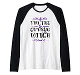 i'm the cursed witch halloween matching costume maglia con maniche raglan
