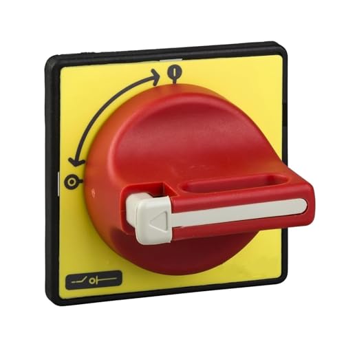 Poignée rotative rouge K-CF2PZ de sécurité cadenassable en façade