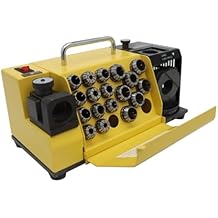 110V MR-20G Drill Bits Sharpener 3-20mm Drill Bits Sharpener with 18 Collets Angle Adjustable Grinding Machine 10095135Twist Drill High-precision Sharpening Tool CBN wheel for HSS