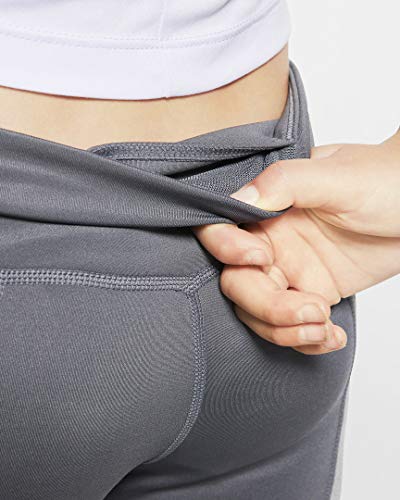 Nike Kids Girl's All in Tights (Little Kids/Big Kids) Dark Grey/Dark Grey/Heather/White SM (7-8 Big Kids)3