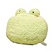 Almohada de felpa de rana, adorable animal de peluche de rana, decoración de cojín para el hogar, diseño de rana de peluche, almohada de cumpleaños, Navidad, regalo de viaje para , (15 x 14 pulgadas)