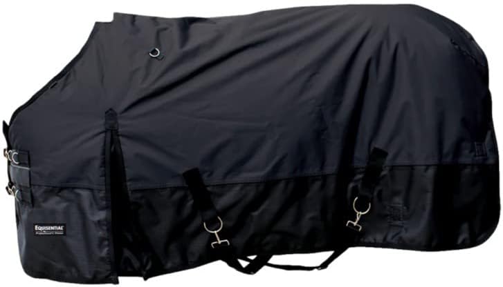 Professional's Choice Black Equisential 600D Winter Blanket Black 74